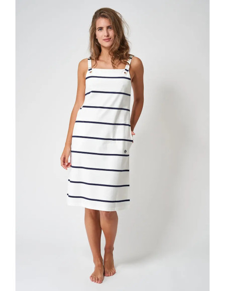 VESTIDO BATELA RAYAS