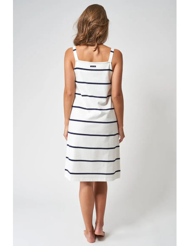 VESTIDO BATELA RAYAS