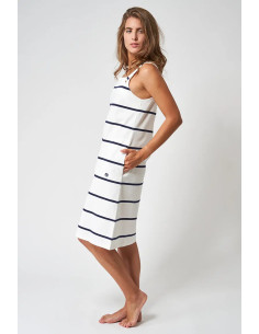 VESTIDO BATELA RAYAS