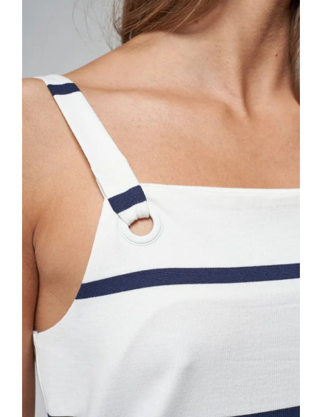 VESTIDO BATELA RAYAS