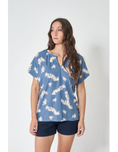 BLUSA BATELA MOTIVOS MARINOS AZUL