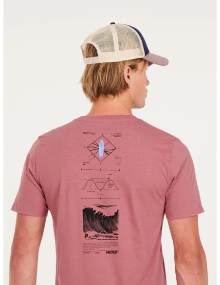 CAMISETA M.C PROTEST PRTPENALT ROSA
