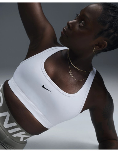 TOP NIKE SWOOSH LIGHT SUPPORT BLANCO
