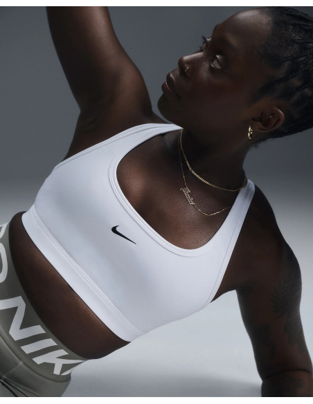 TOP NIKE SWOOSH LIGHT SUPPORT BLANCO