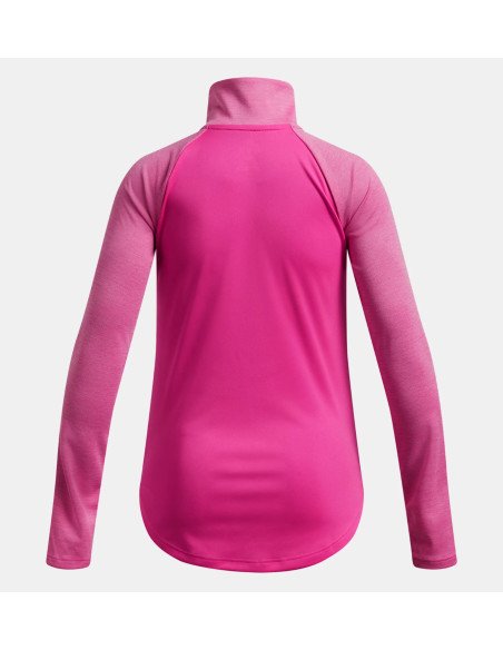 POLO MEDIA CREMALLERA UNDER ARMOUR TECH FUCSIA