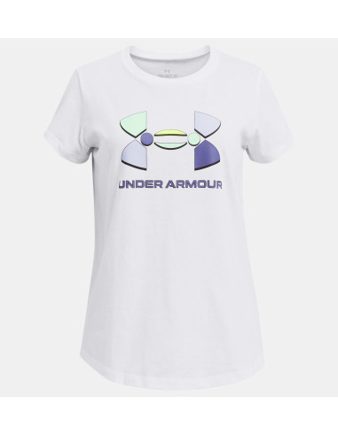 CAMISETA UNDER ARMOUR COLORBLOCK BIG LOGO BLANCO