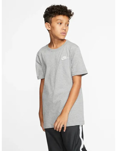 CAMISETA CORTA BASIC  Jr  NIKE GRIS VIGORE