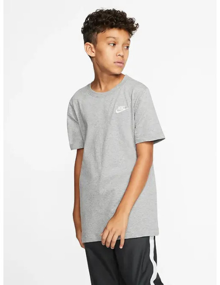 CAMISETA CORTA BASIC  Jr  NIKE GRIS VIGORE