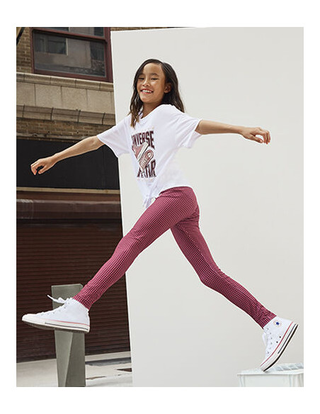 CAMISETA CONVERSE BLANCA NUDO