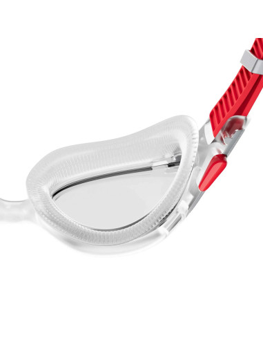 GAFA NATACIÓN SPEEDO BIOFUSE 2.0 GRIS/RJO