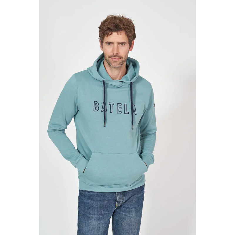 SUDADERA CAPUCHA BATELA TURQUESA