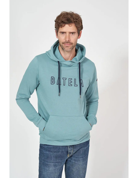 SUDADERA CAPUCHA BATELA TURQUESA