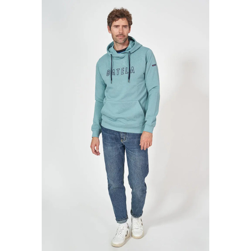 SUDADERA CAPUCHA BATELA TURQUESA