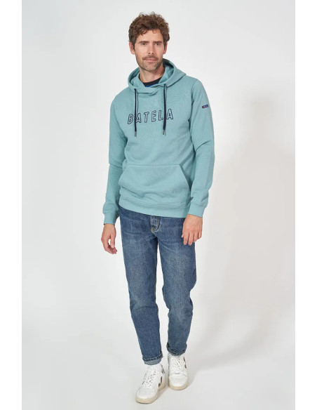 SUDADERA CAPUCHA BATELA TURQUESA