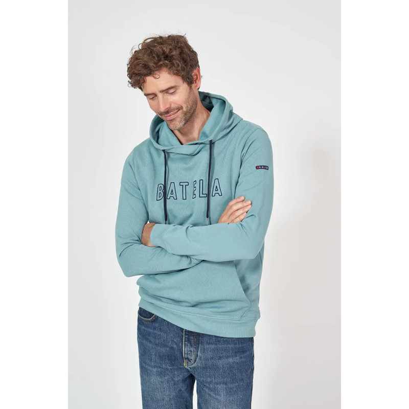 SUDADERA CAPUCHA BATELA TURQUESA