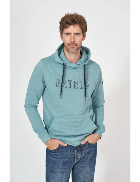 SUDADERA CAPUCHA BATELA TURQUESA