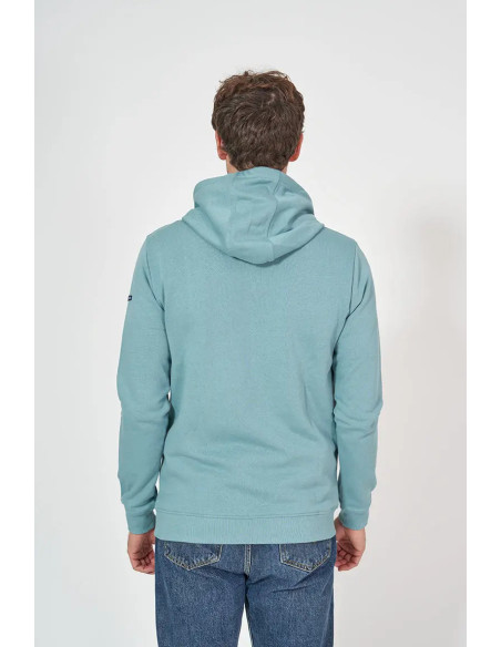SUDADERA CAPUCHA BATELA TURQUESA