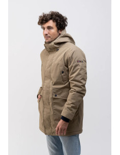 ABRIGO IMPERMEABLE BATELA KAKI BORREGO INTERIOR 2