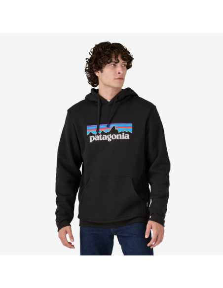 SUDADERA  LOGO PATAGONIA NEGRO P-6 Logo Uprisal Hoody