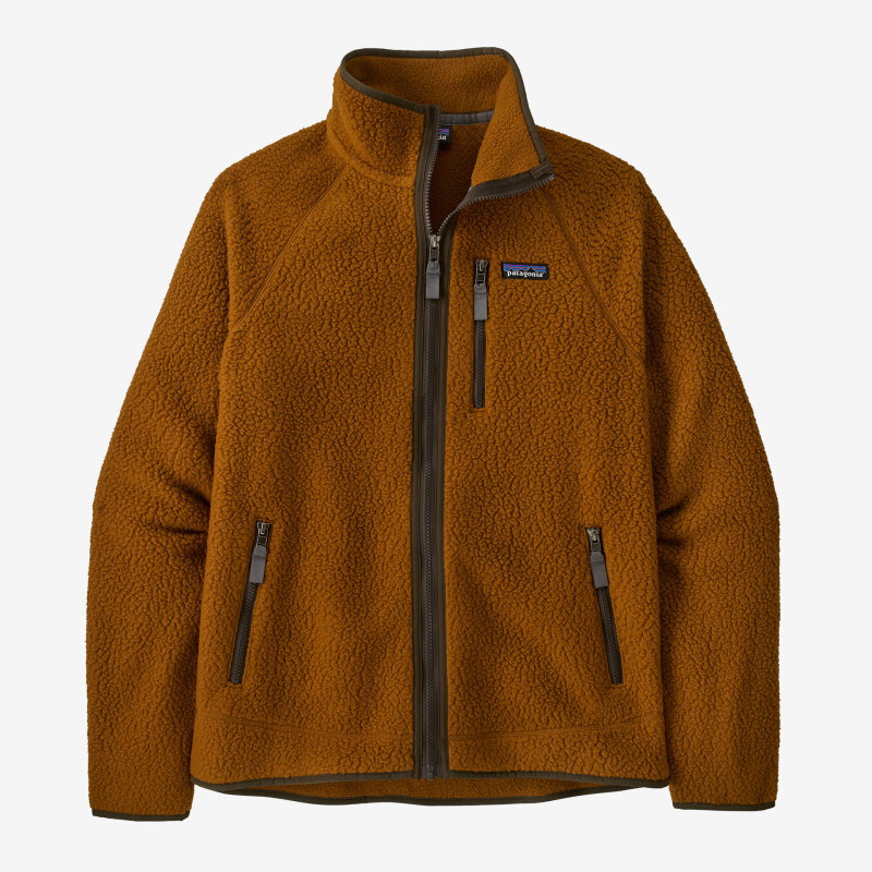 CHAQUETA PELO BORREGUITO MARCA PATAGONIA COLOR MARRON