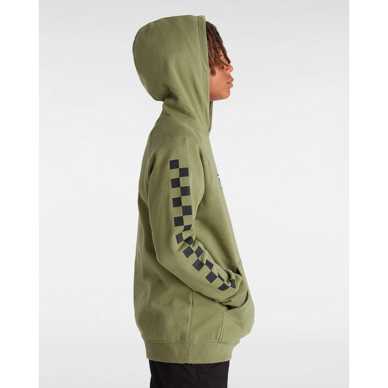 SUDADERA VANS BOXED CANGURO VERDE JR