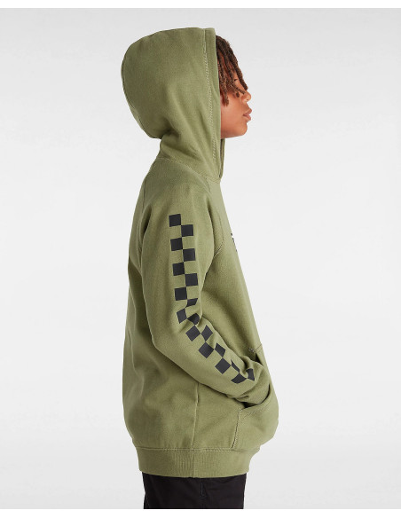 SUDADERA VANS BOXED CANGURO VERDE JR