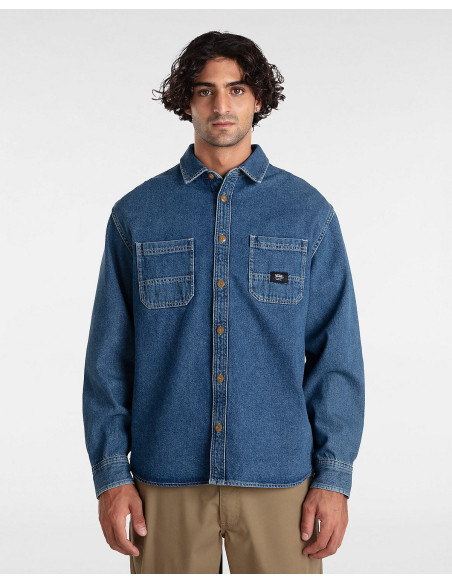 CAMISA VANS DENIM STEVENS AZUL