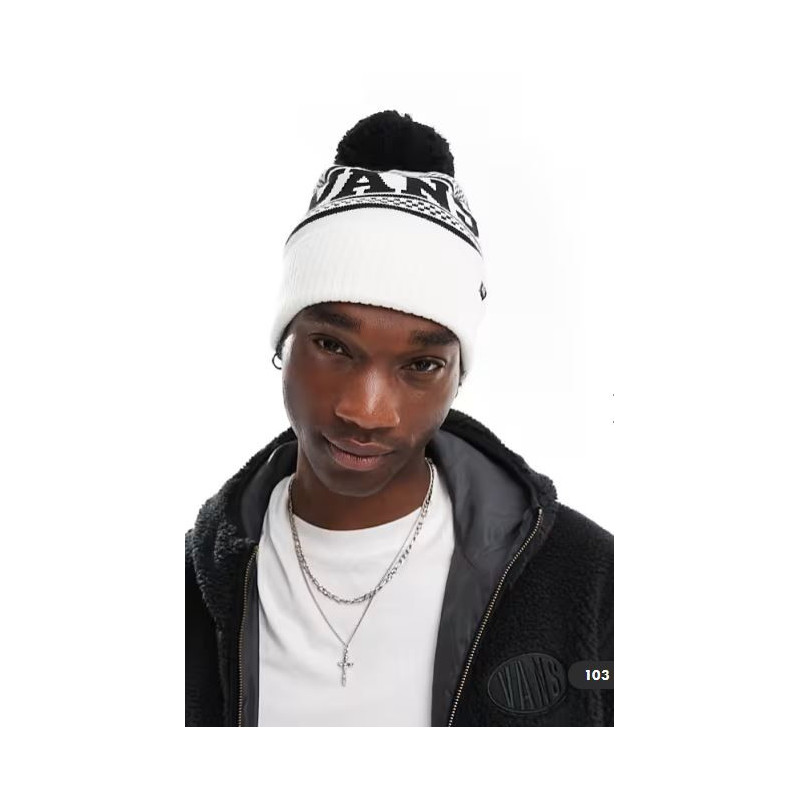 GORRO VANS CHECKPOM BLANCO/NGR
