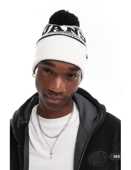 GORRO VANS CHECKPOM BLANCO/NGR