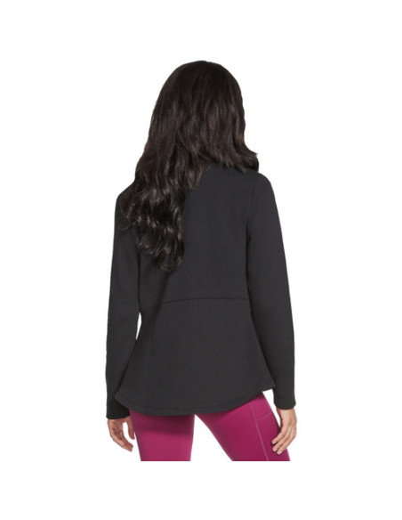 CHAQUETA MUJER INTERIOR CALIENTE EXTERIOR ALGODON NEGRA ENTALLADA