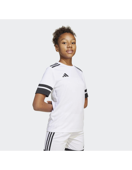 CAMISETA DEPORTIVA ADIDAS BLANCA CON NEGRO