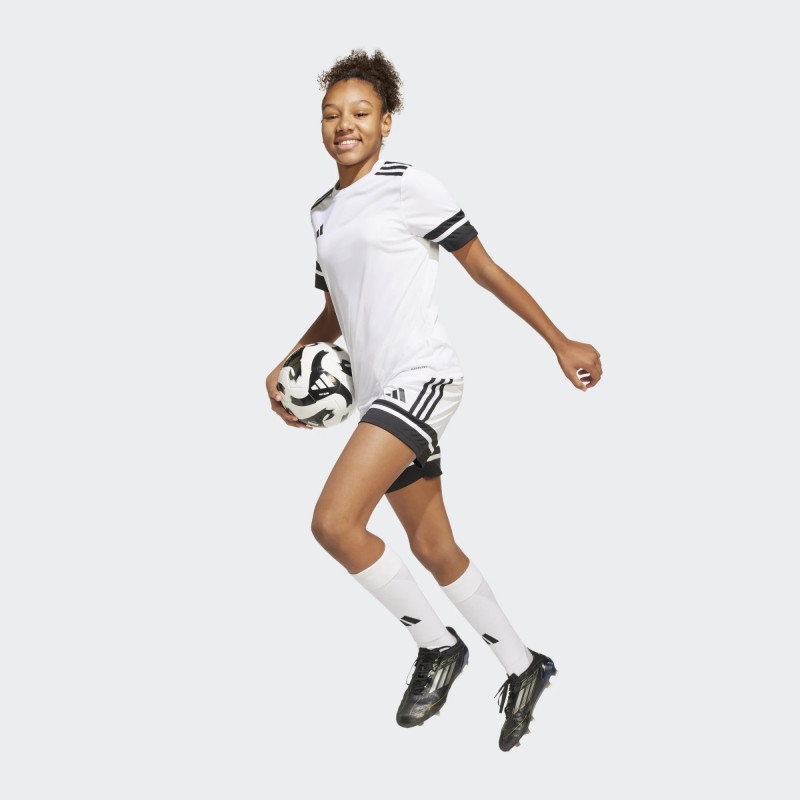 CAMISETA DEPORTIVA ADIDAS BLANCA CON NEGRO