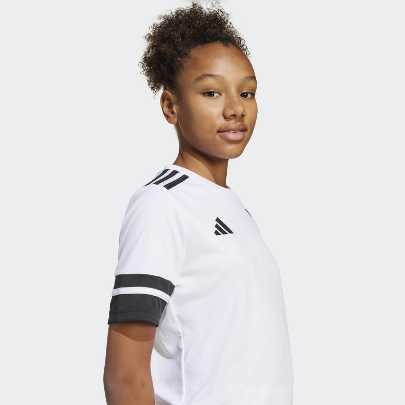 CAMISETA DEPORTIVA ADIDAS BLANCA CON NEGRO