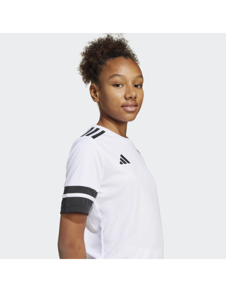 CAMISETA DEPORTIVA ADIDAS BLANCA CON NEGRO