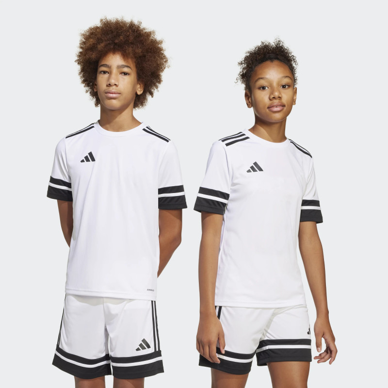 CAMISETA DEPORTIVA ADIDAS BLANCA CON NEGRO