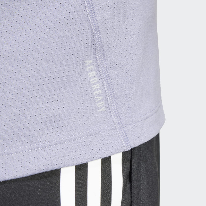 CAMISETA TRASPIRABLE DE ADIDAS COLOR LILA