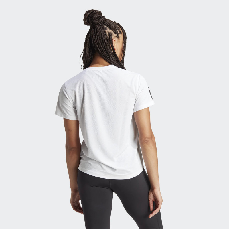 CAMISETA TRASPIRABLE ADIDAS PARA MUJER COLOR BLANCO
