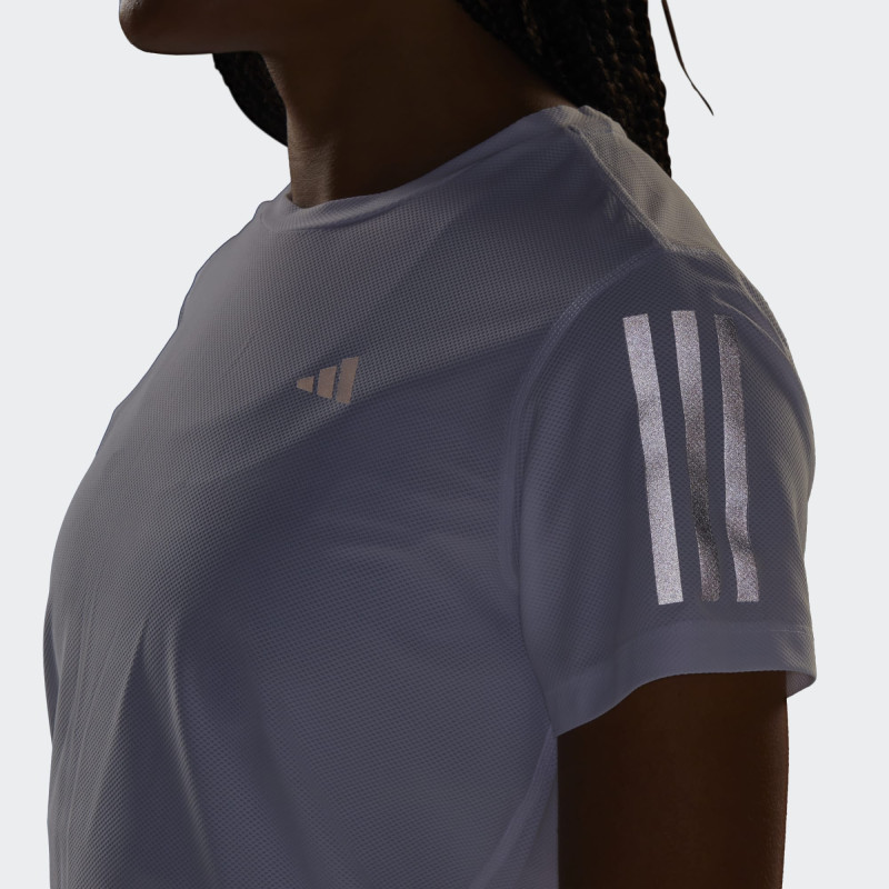 CAMISETA TRASPIRABLE ADIDAS PARA MUJER COLOR BLANCO