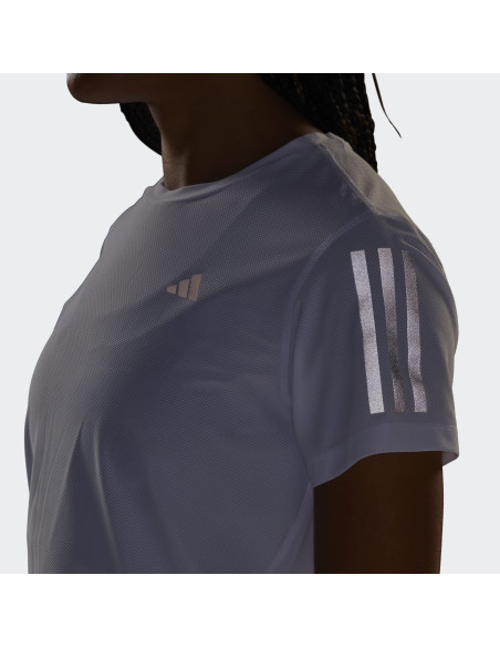 CAMISETA TRASPIRABLE ADIDAS PARA MUJER COLOR BLANCO