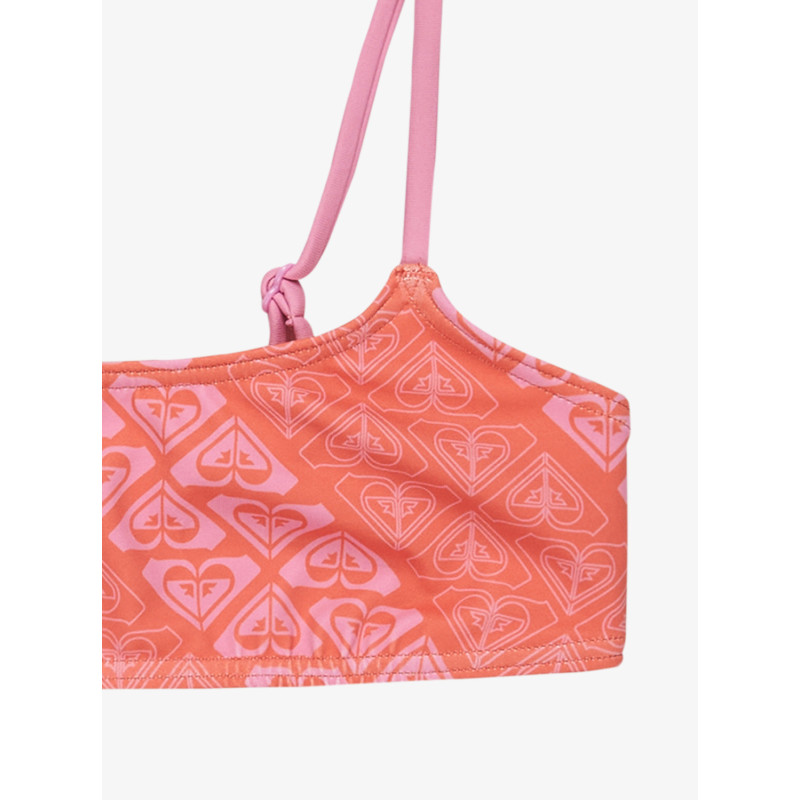 BIKINI DEPORTIVO PARA NIÑA, MARCA ROXY NARANJA