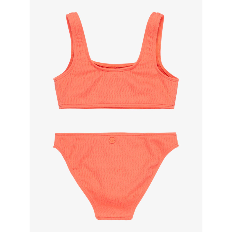 BIKINI DEPORTIVO PARA NIÑA, MARCA ROXY NARANJA