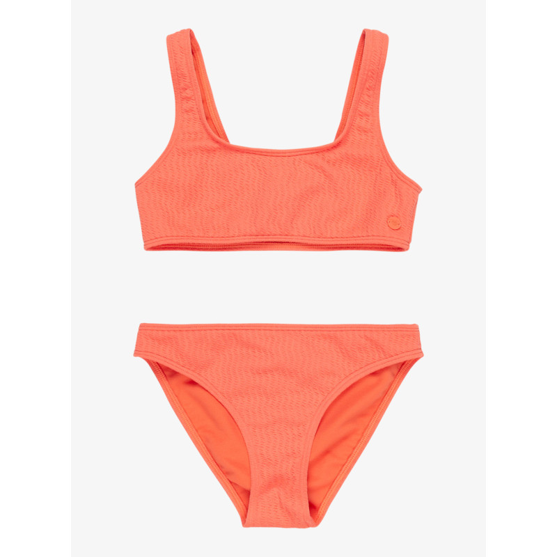 BIKINI DEPORTIVO PARA NIÑA, MARCA ROXY NARANJA