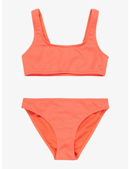 BIKINI DEPORTIVO PARA NIÑA, MARCA ROXY NARANJA