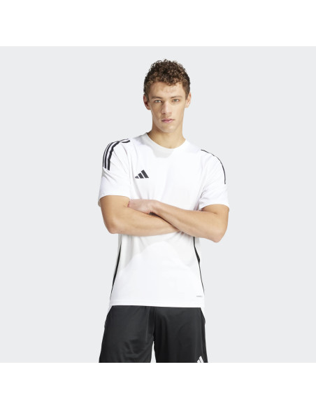 CAMISETA TRASPIRABLE DE ADIDAS BLANCO NEGRO
