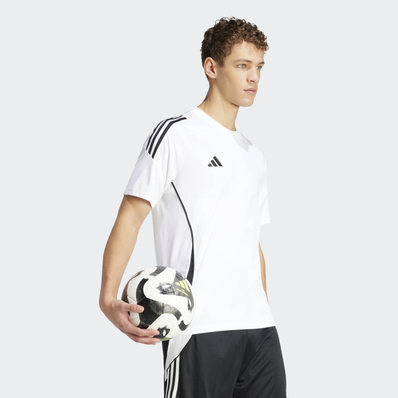 CAMISETA TRASPIRABLE DE ADIDAS BLANCO NEGRO