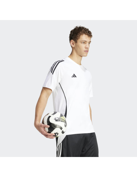 CAMISETA TRASPIRABLE DE ADIDAS BLANCO NEGRO