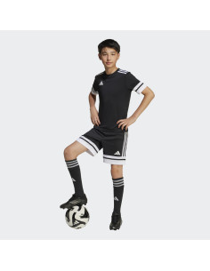 BERMUDA FINA ADIDAS NIÑ@ FUTBOLERA NGRA