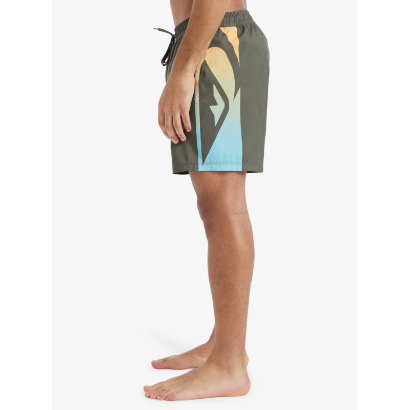 BAÑADOR DE SR VERDE CINTURA GOMA LOGO LATERAL