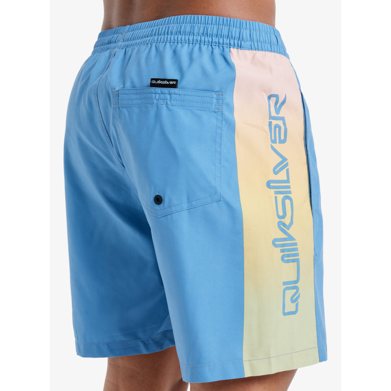 BAÑADOR DE SR CELESTE CINTURA GOMA LOGO LATERAL