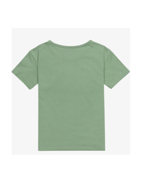 CAMISETA MANGA CORTA PALMERAS NIÑA ROXY COLOR VERDE